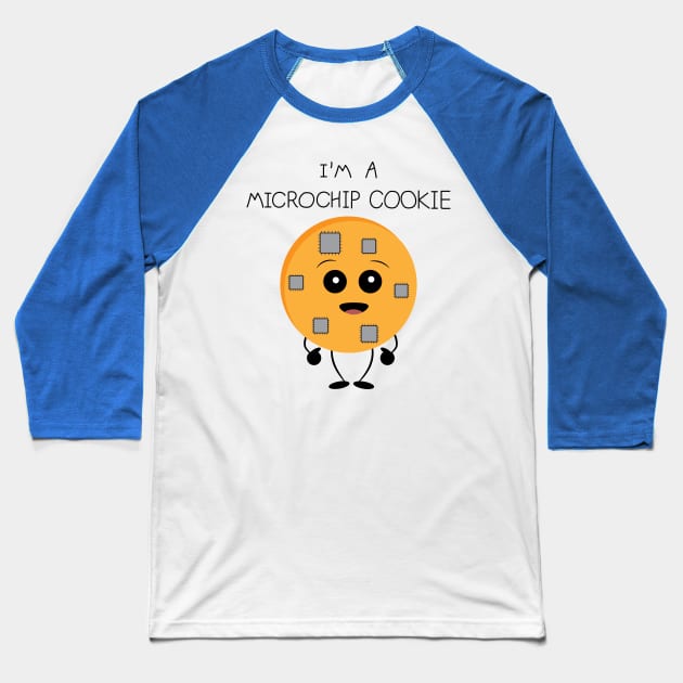 I am a microchip cookie Baseball T-Shirt by Coowo22